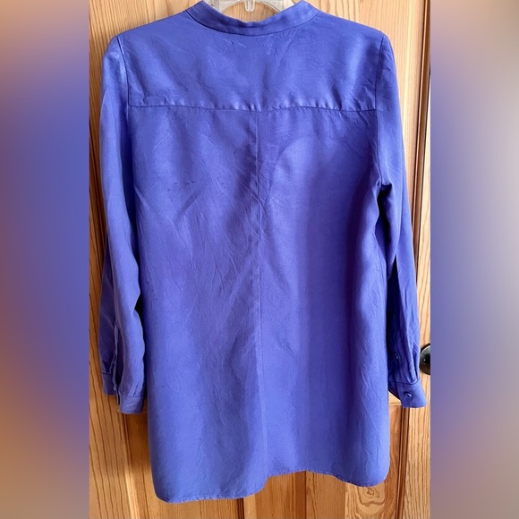 Soft Surroundings Periwinkle Purple Button-Up Blouse Size PM Tunic Flowy Gift - Picture 14 of 14